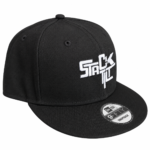 Stack & Tilt Golf Logo New Era 9FIFTY Snapback Hat Black/White