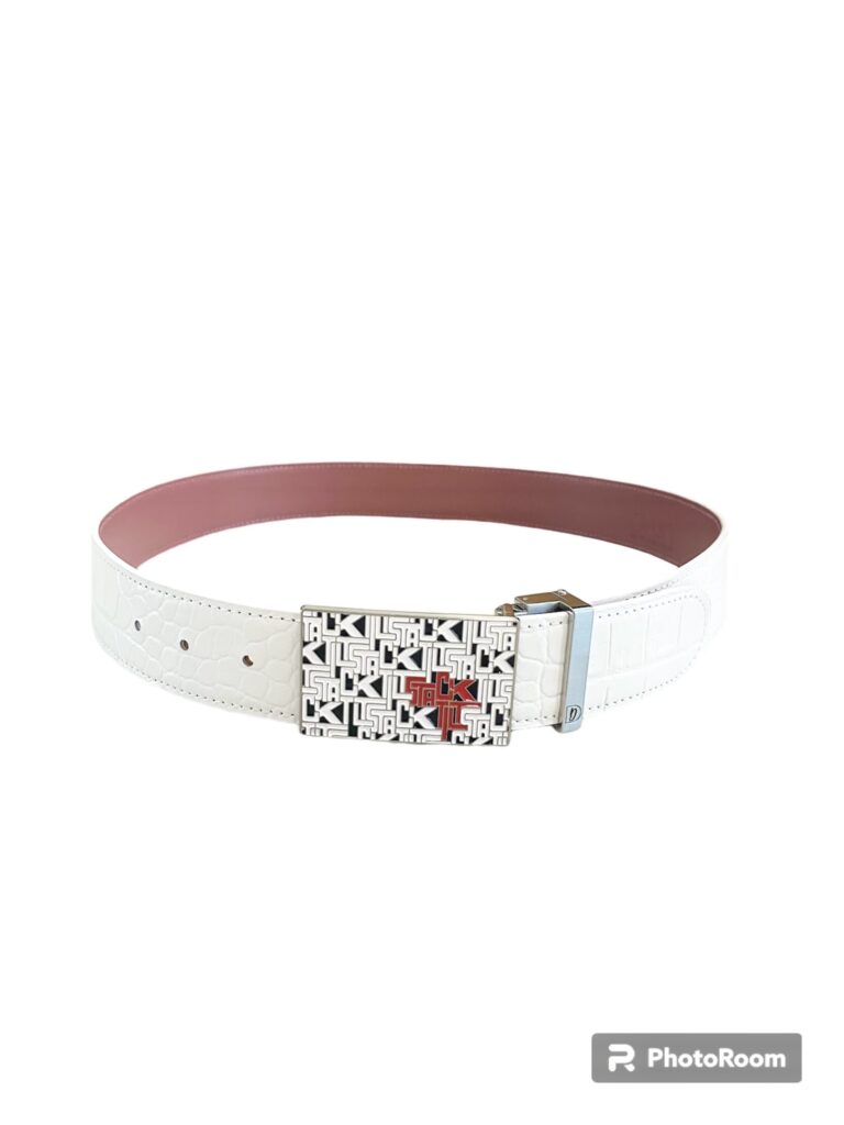 Stack&Tilt Custom Belt Black/White by Druh Belts