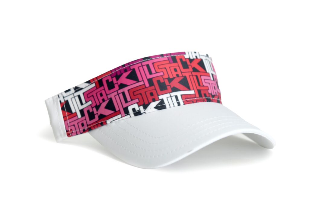Stack&Tilt Graffiti Visor Magenta/White