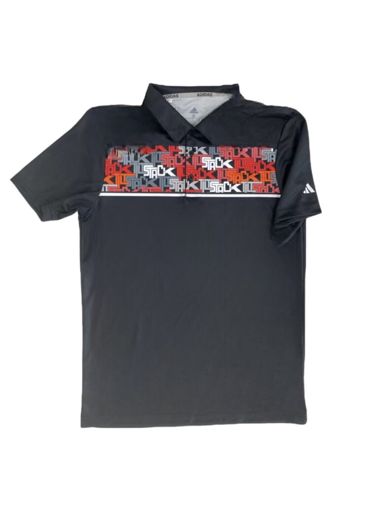 Stack&Tilt Custom Graffiti Stripe Shirt Black/Grey/Orange by Adidas